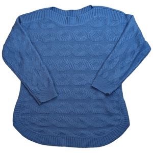 Lee Brand Size XL Blue Long Sleeve Sweater